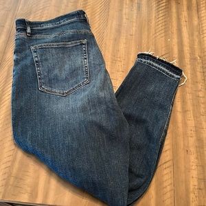 Loft skinny button fly jeans.